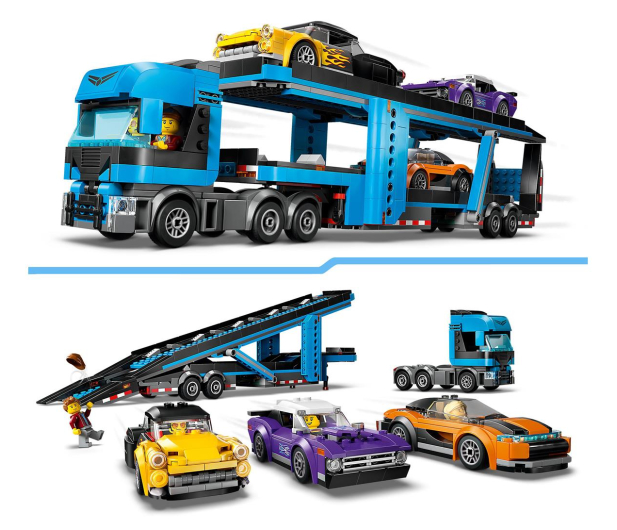 LEGO City 60408 Laweta z samochodami sportowymi - 1248594 - zdjęcie 3